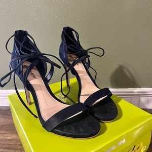 Gianni Bini Blue Suede Shoes EUC